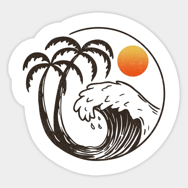 Wave Sticker by SommersethArt